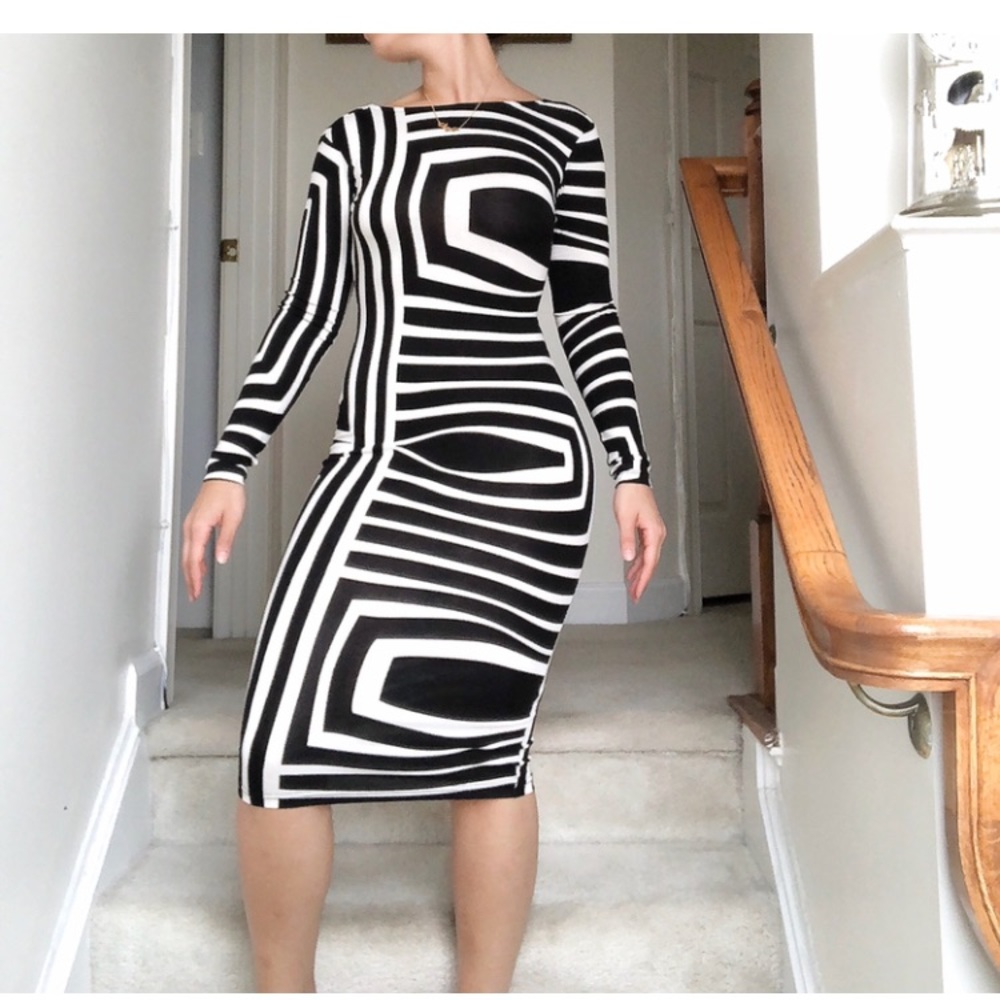 Bodycon Zebra Print Dress!